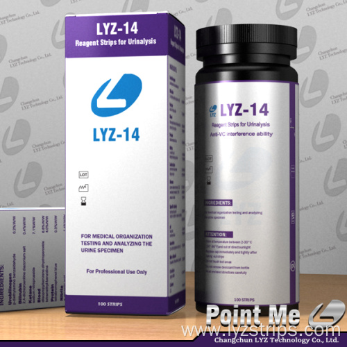 LYZ urine calcium test strips 14 Parameters